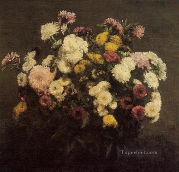 Flores Painting - Gran Ramo de Crisantemos2 pintor de flores Henri Fantin Latour